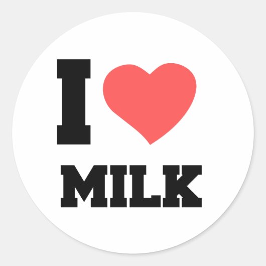IK VIND MELK RONDE STICKER (Voorkant)