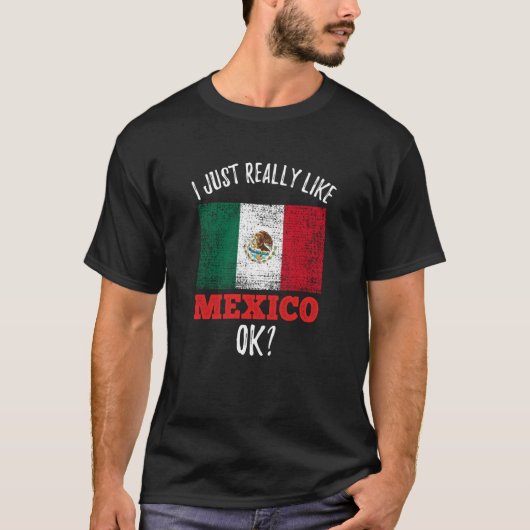 Ik vind Mexicaans eten echt heel lekker T-shirt (Voorkant)