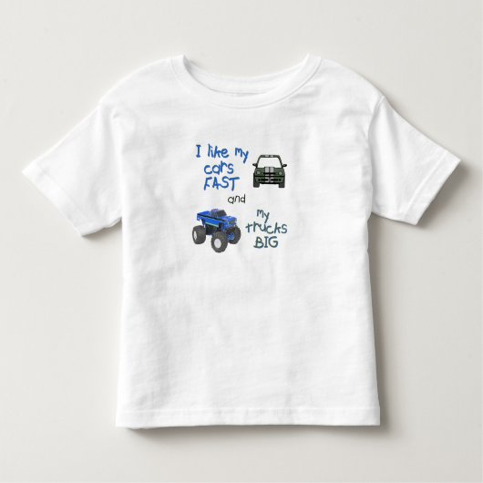 Ik vind mijn auto's snel en mijn vrachtwagens groo kinder shirts (Voorkant)