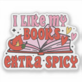 Ik vind mijn boeken extra pittig sticker (Voorkant)