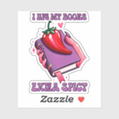 Ik vind mijn boeken extra pittig sticker (Vel)