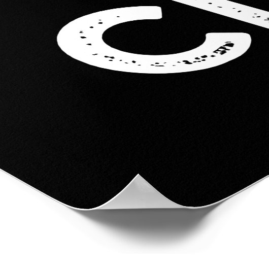 Ik vind mijn muziek Cloud Grappig Weer Pun Donkere Poster (Hoek)