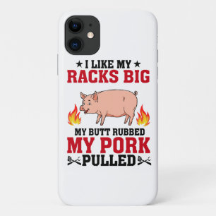 Ik vind mijn rekken grote BBQ, Butt Pork citaat Case-Mate iPhone Case