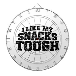 Ik vind mijn snacks taai Grappige Beef Jerky Spreu Dartbord