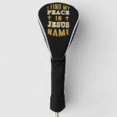 Ik vind mijn vrede in Jezus naam Golfheadcover (Voorkant)