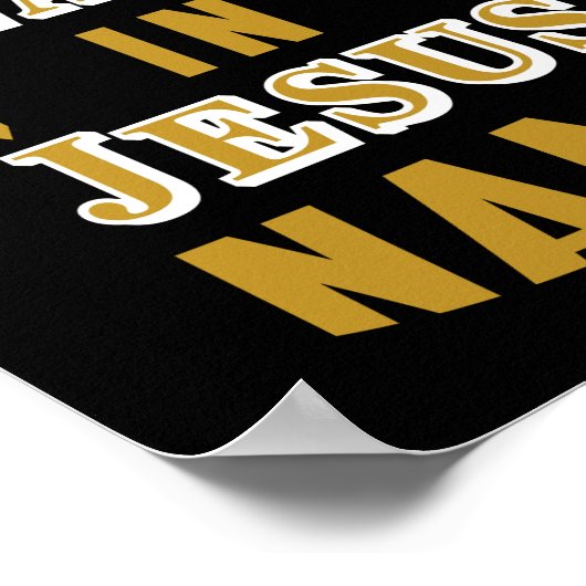 Ik vind mijn vrede in Jezus naam Poster (Hoek)