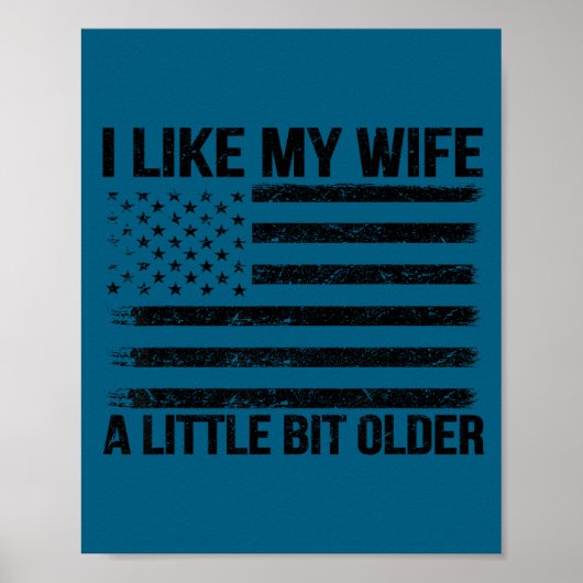 Ik vind mijn vrouw een beetje ouder grappige man z poster (Voorkant)