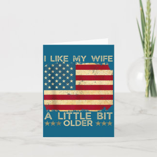 Ik vind mijn vrouw een beetje ouder Grappige spreu Kaart