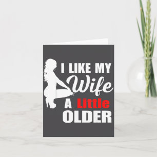 Ik vind mijn vrouw retro een beetje ouder sarcasti kaart
