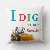 Ik vind modern minimaal kinder kussen (Achterkant)