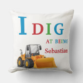 Ik vind modern minimaal kinder kussen (Voorkant)