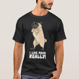 Ik vind mopshonden echt leuk t-shirt