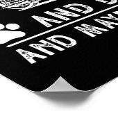 IK VIND MOTORCYCLUS EN DOG EN MISSCHIEN 3 MENSEN POSTER (Hoek)