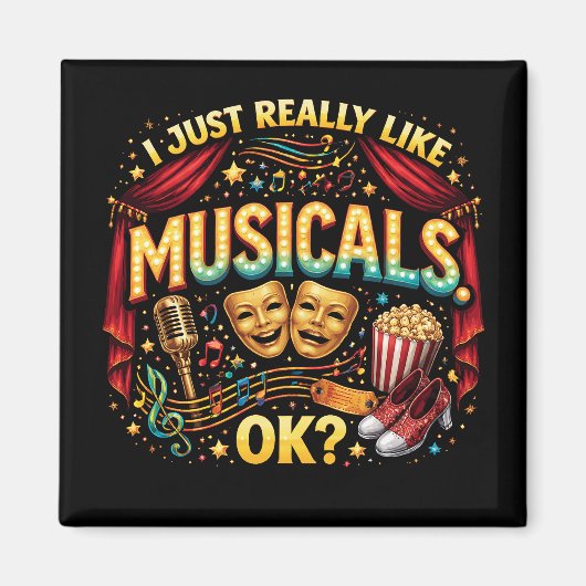 Ik vind musicals gewoon echt leuk, oké? magneet (Voorkant)