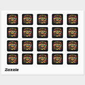 Ik vind musicals gewoon echt leuk, oké? vierkante sticker (Vel)