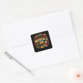 Ik vind musicals gewoon echt leuk, oké? vierkante sticker (Envelop)