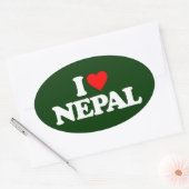 IK VIND NEPAL OVALE STICKER (Envelop)