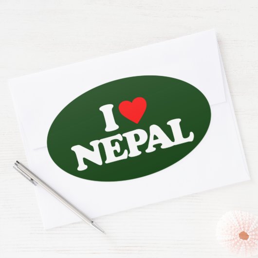 IK VIND NEPAL OVALE STICKER (Envelop)