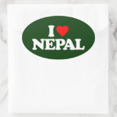 IK VIND NEPAL OVALE STICKER (Tas)