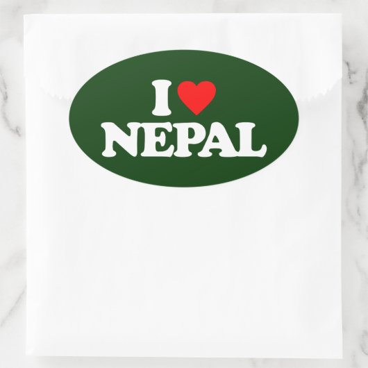 IK VIND NEPAL OVALE STICKER (Tas)