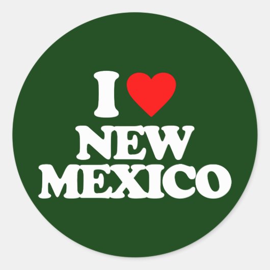 IK VIND NIEUW MEXICO RONDE STICKER (Voorkant)