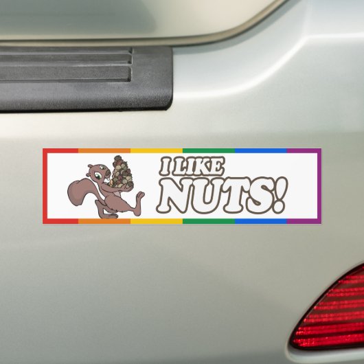 IK VIND NUTS -.png Bumpersticker (Op auto)