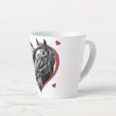 Ik vind paarden leuk latte mok (Rechterhoek)