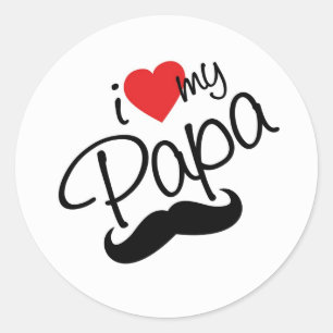 IK VIND PAPA Sticker