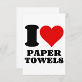 IK VIND PAPIERTOWELS VEEL BEDANKKAART (Voorkant / Achterkant)