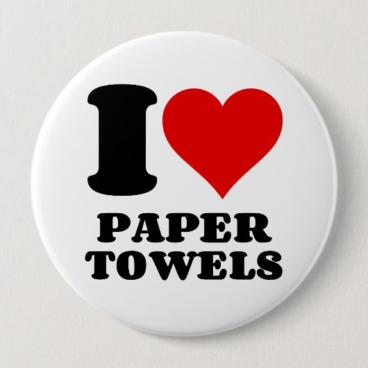 IK VIND PAPIERTOWELS VEEL RONDE BUTTON 4,0 CM (Voorkant)