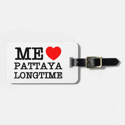 IK VIND PATTAYA LANGTIME BAGAGELABEL (Voorkant horizontaal)