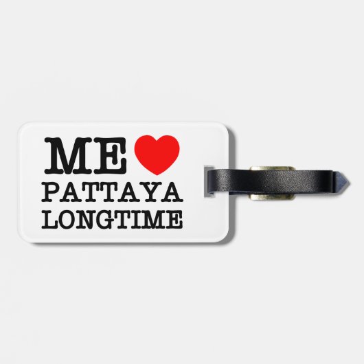 IK VIND PATTAYA LANGTIME BAGAGELABEL (Achterkant horizontaal)