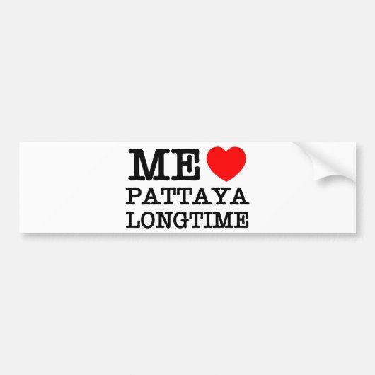 IK VIND PATTAYA LANGTIME BUMPERSTICKER (Voorkant)