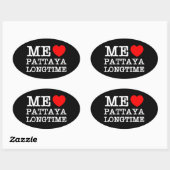IK VIND PATTAYA LANGTIME OVALE STICKER (Vel)