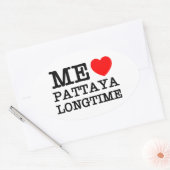 IK VIND PATTAYA LANGTIME OVALE STICKER (Envelop)