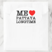 IK VIND PATTAYA LANGTIME OVALE STICKER (Tas)