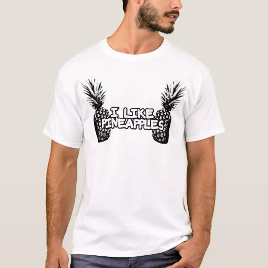 IK VIND PINEAPPELS VEEL. T-SHIRT (Voorkant)