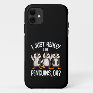 Ik vind pinguïns echt leuk Kinderen Meisjes Jongen Case-Mate iPhone Case