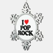 IK VIND POP ROCK TIN SNEEUWVLOK ORNAMENT (Rechts)