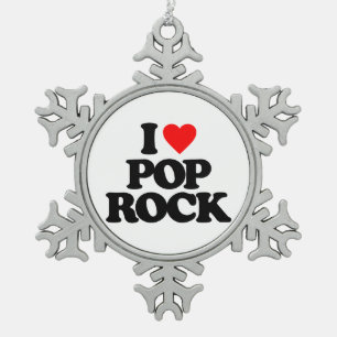 IK VIND POP ROCK TIN SNEEUWVLOK ORNAMENT