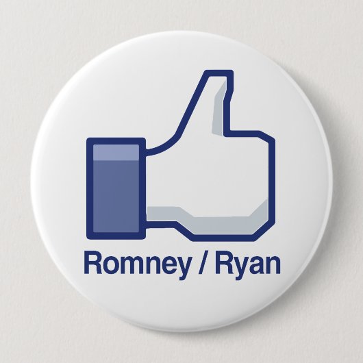 IK VIND ROMNEY RYAN.png Ronde Button 4,0 Cm (Voorkant)