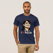 Ik vind Sarah een kleurenportret T-shirt (Voorkant volledig)