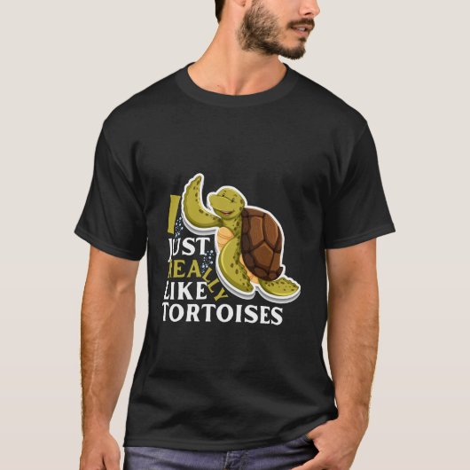 Ik vind schildpadden echt leuk t-shirt (Voorkant)