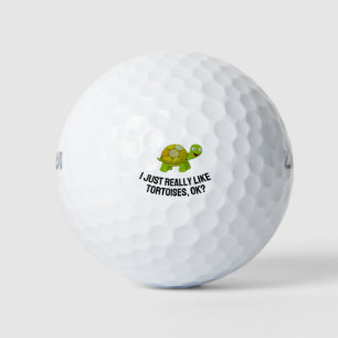 Ik vind schildpadden gewoon echt leuk Ok Cute Schi Golfballen