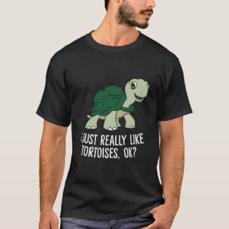 Ik vind schildpadden gewoon echt leuk Ok Schildpad T-shirt