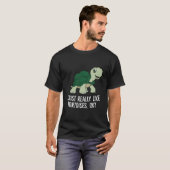 Ik vind schildpadden gewoon echt leuk Ok Schildpad T-shirt (Voorkant volledig)