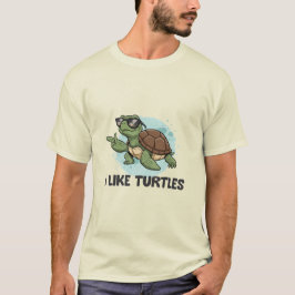Ik vind schildpadden leuk t-shirt