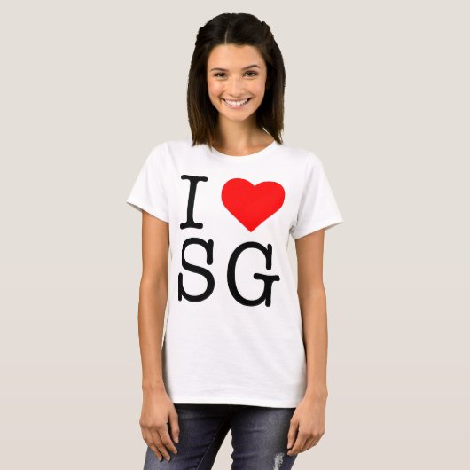 IK VIND SG I HART SG SINGAPORE T-SHIRT (Voorkant volledig)