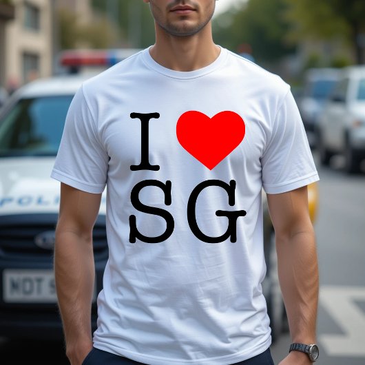 IK VIND SG I HART SG SINGAPORE T-SHIRT