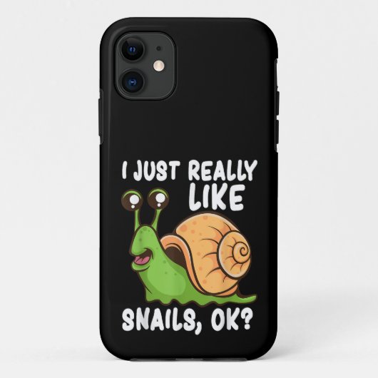 Ik vind slakken gewoon echt leuk, oké grappige sla Case-Mate iPhone case (Achterkant)
